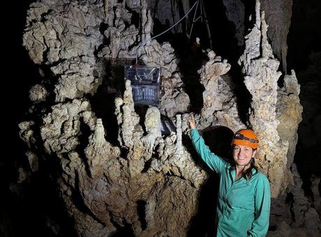 SYP Mark III in Garra de Jaguar cave, Yucatán